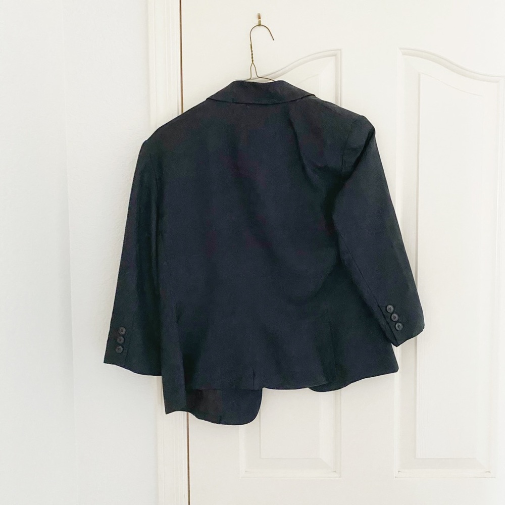 Vintage Ann Taylor Black Button Up Blazer - Picture 3 of 3